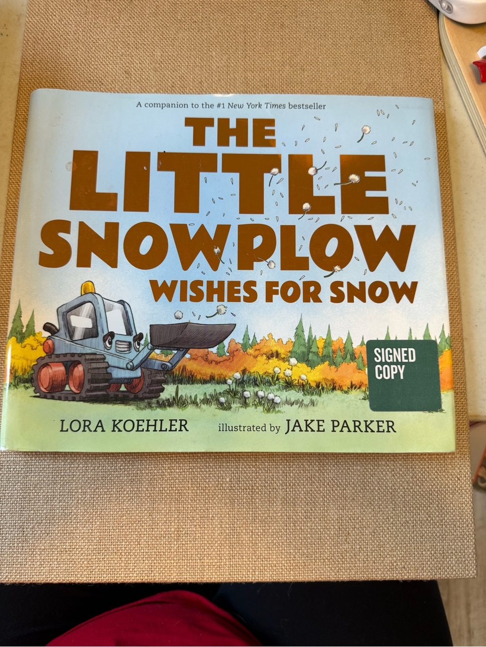 The Little Snowplow: Wishes for Snow - Signed Copy (Blue)
